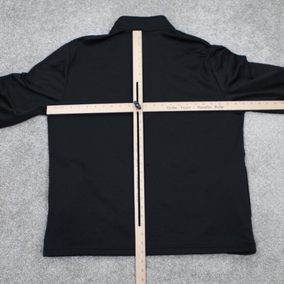 Callaway Sweatshirt Mens XL Black 1/4 Zip 100% Polyester Long Sleeve Pullover - Picture 9 of 11